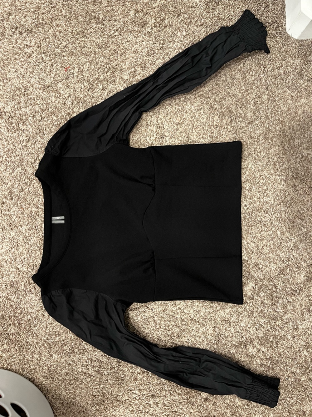 Anthropologie Black Knit Top